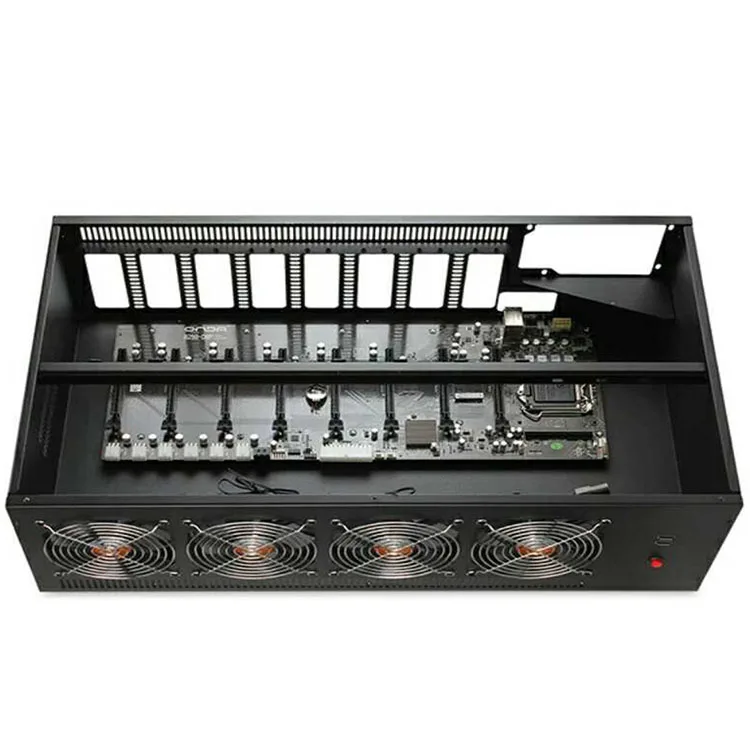  Хит продаж 8 Gpu 6 установка видеокарты 3060 чехол и AK2980 D8P-55 Eth riserless добыча материнская