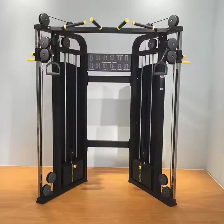 Commercial Fitness Cable Crossover Machine Gym Equipment for Chest Back Shoulder Leg Work-Includes Cable Fly Shoulder Press