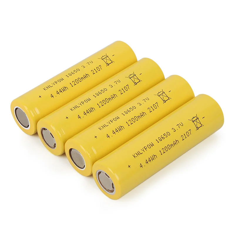 Заводская цена 18650 литий-ионный 1200mah 3,7 v перезаряжаемый аккумулятор для фонариков