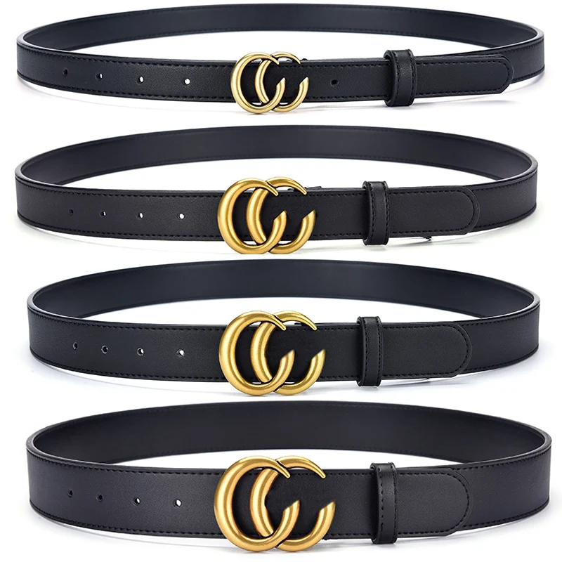 Factory Sale Double C Unisex  Genuine Leather High Quality Designer Belt