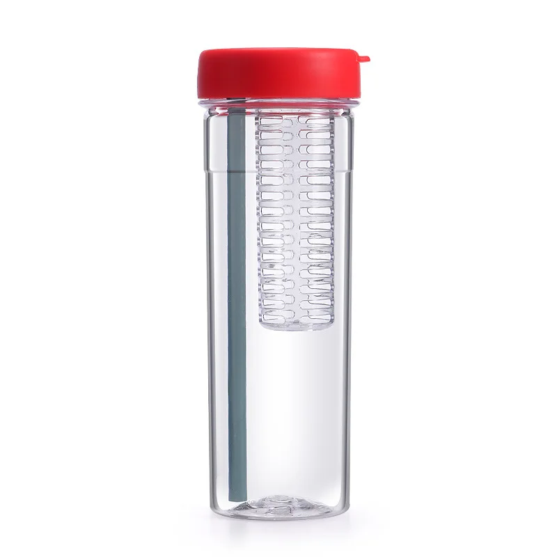 Large capacity fruit scented tea custom pattern plastic straw cup