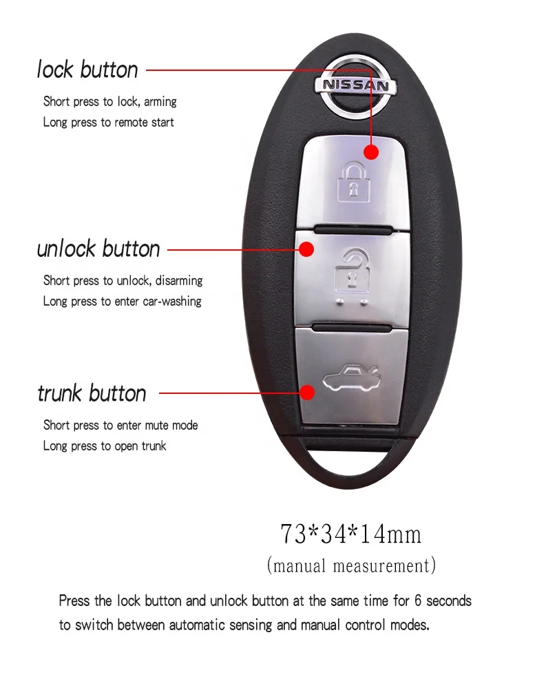 Dropshipping One Button Start System PKE Keyless entry  remote control start stop the ignition car alarms with LED flashing