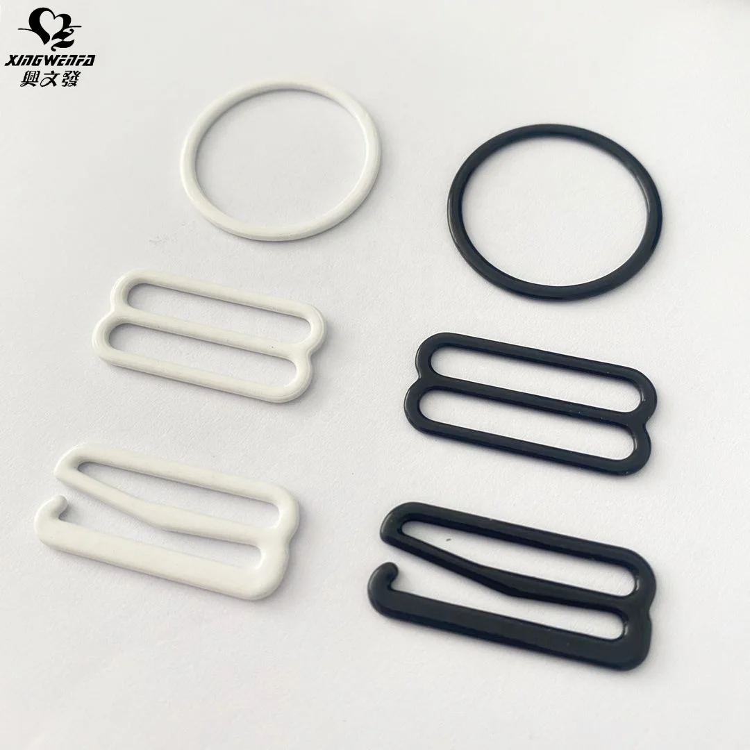 25mm Nylon coated metal adjusters bra strap adjustable rings sliders and hooks
