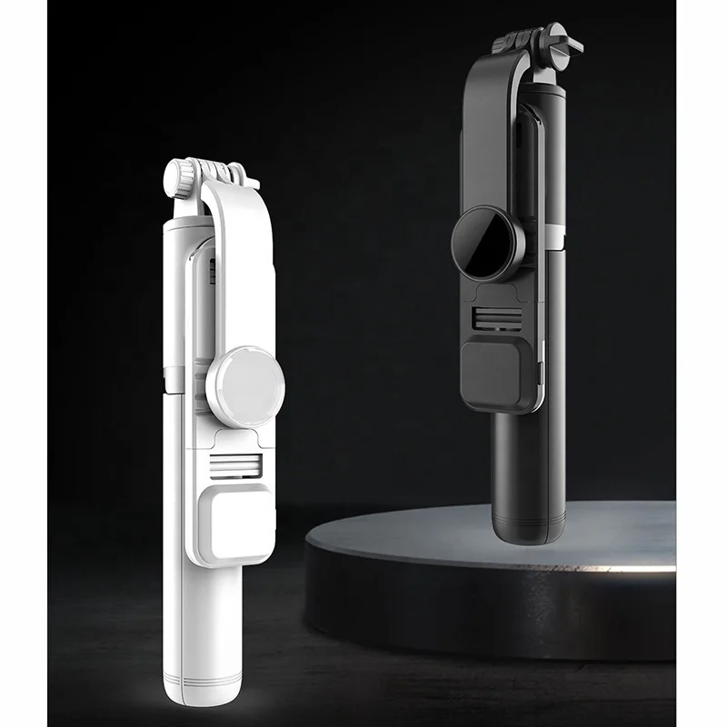 YTGEE 360 Rotation Portable Selfie Stick Monopod Wireless  Remote Control Stand Selfie Stick Tripod with Fill Light for Iphone