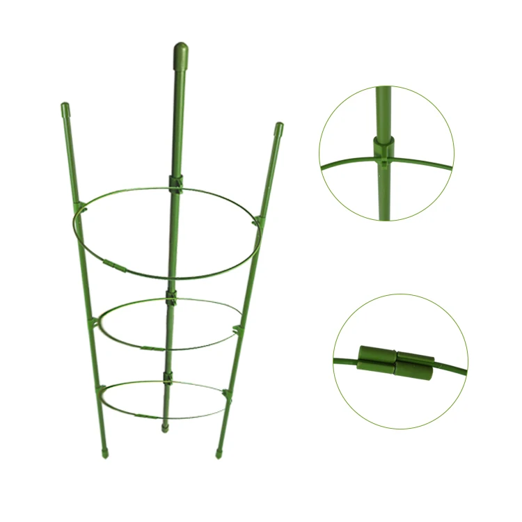 Plant Support Cages, 2 Pcs Garden Plant Stake with Adjustable Rings Tomato Cages Garden Stakes for Plants Climbing Peony Support
