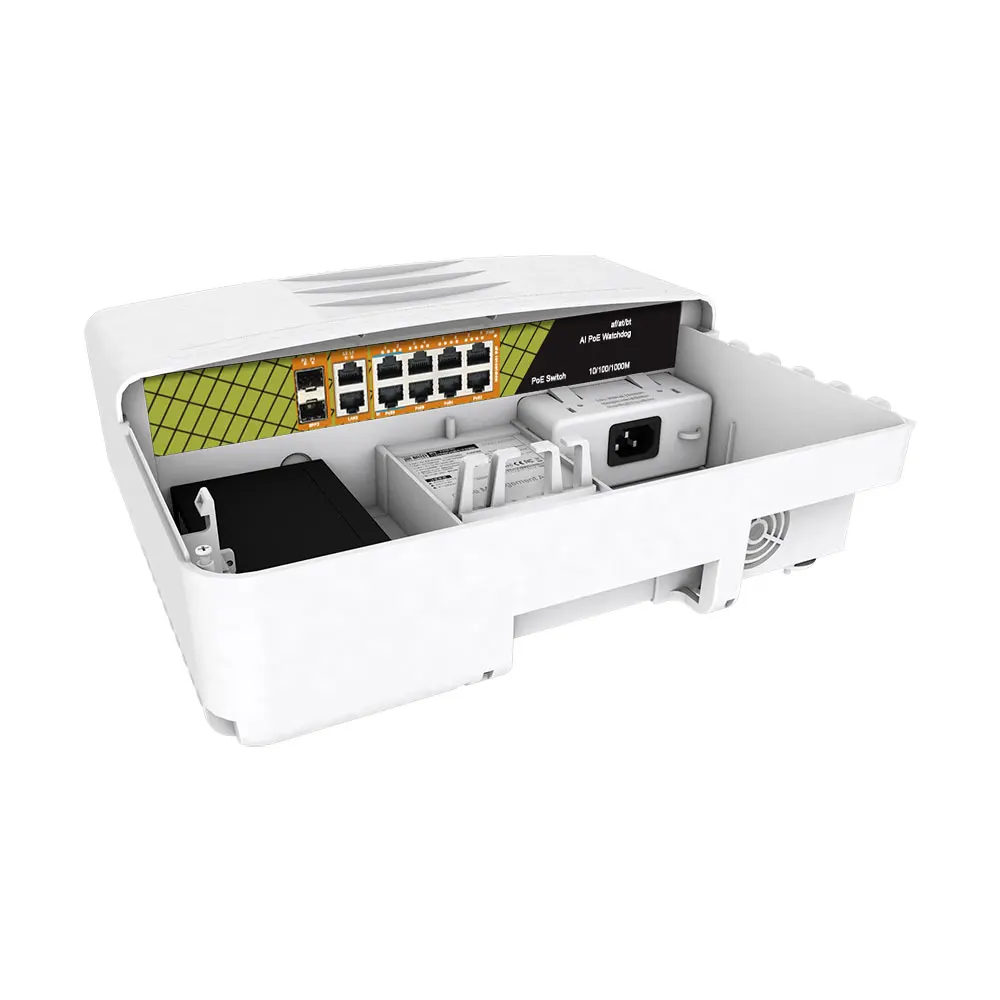 High Quality GENATA Network 10/100/1000Mbps 8 Ports Full Gigabit POE Switch For CCTV IP Camera