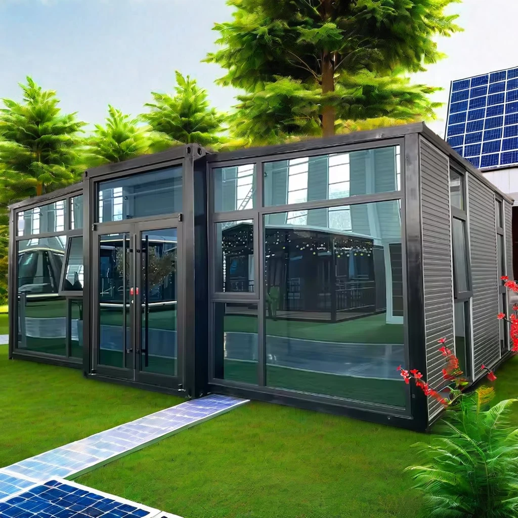 2 Bedrooms and 1 Bathroom Hotel Design Expandable Option on Sale Luxury 20/40ft Prefab Flat Pack Container House