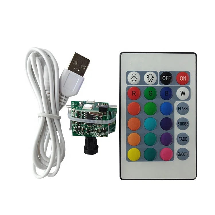RGB 16 colors remote control  LED circuit board  PCBA for 3D moon lamp