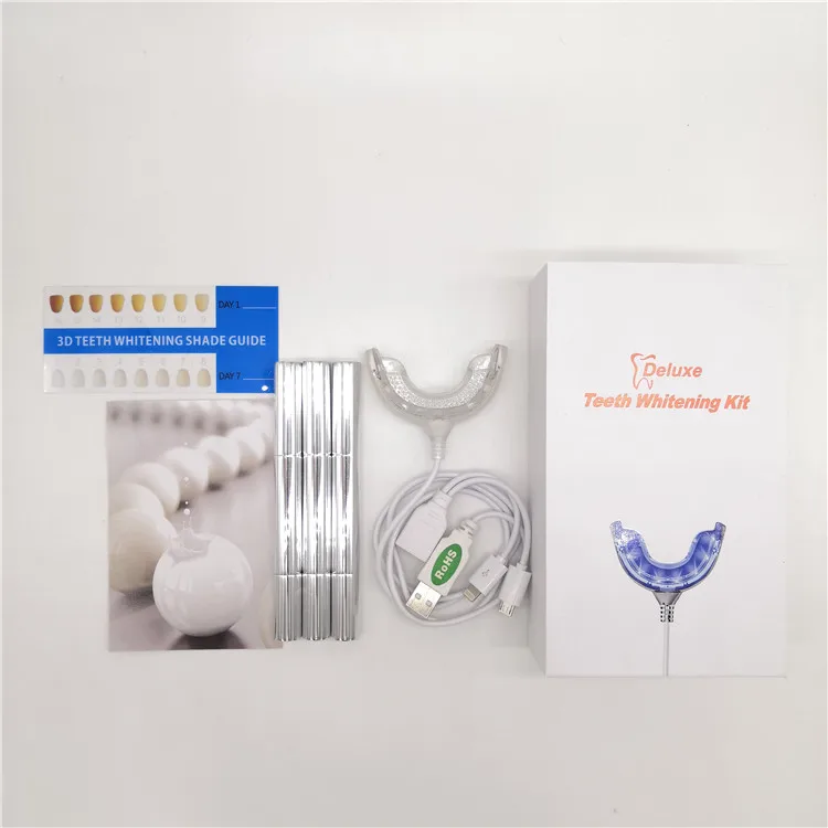 my smile teeth whitening kit home use rechargeable USB light teeth whitening kit