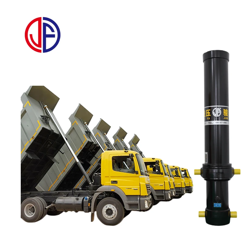 FC191 5 telescopic medium duty hydraulic cylinder manufacturer for dump truck trailer