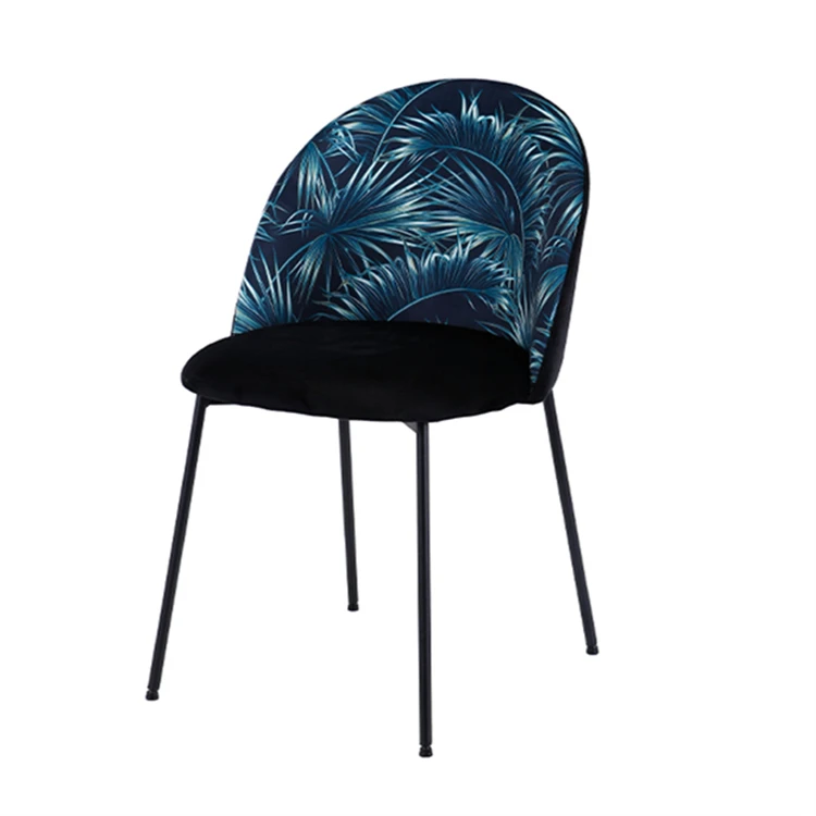 Nordic Style Household Furniture Restaurant Chair Luxury Fashion Design Velvet Dining Chairs