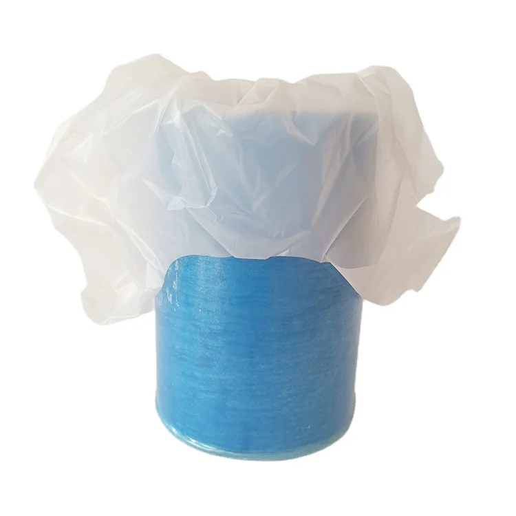 Wholesale High quality Factory price biodegradable PE Plastic blue t- shirt vest carrier shopping bags