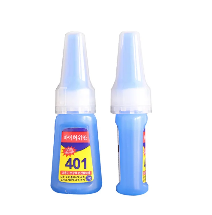 
20g 401 Mighty Instant Glue Fix Fast Adhesive Stronger Super Glue Multi-Purpose Nail Art Handmade Wood 401 super glue 