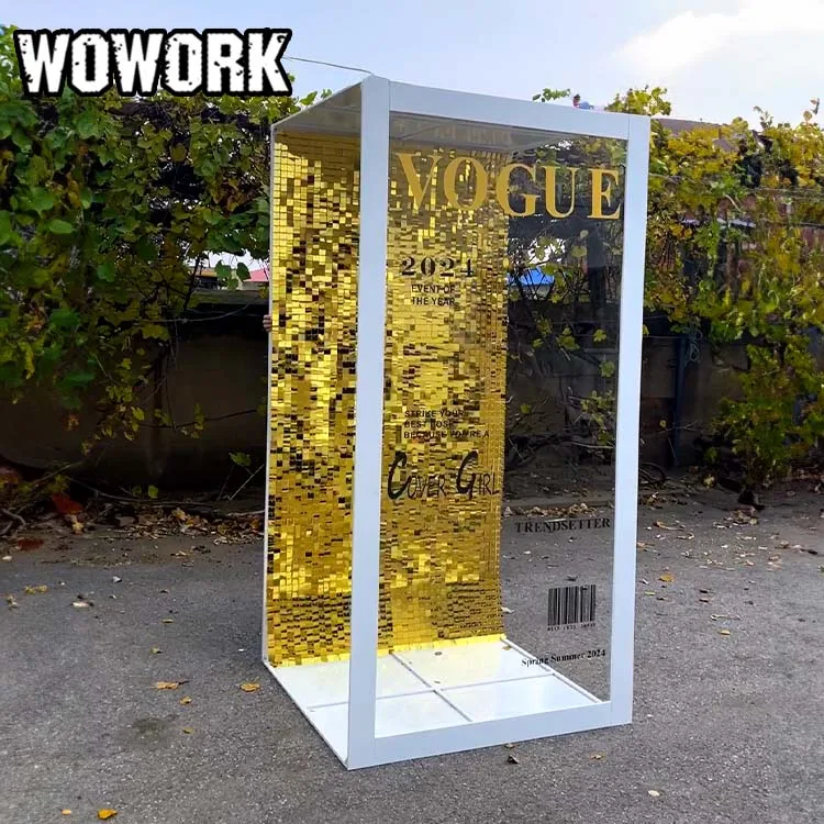 WOWORK wholesale dinner dessert Cake Half Moon Buffet Table backdrop stand for wedding party event decoration