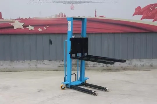 Remote Control Pallet Stacker  Electric Forklift Manual Portable 500 kg Hand Pushed Forklift