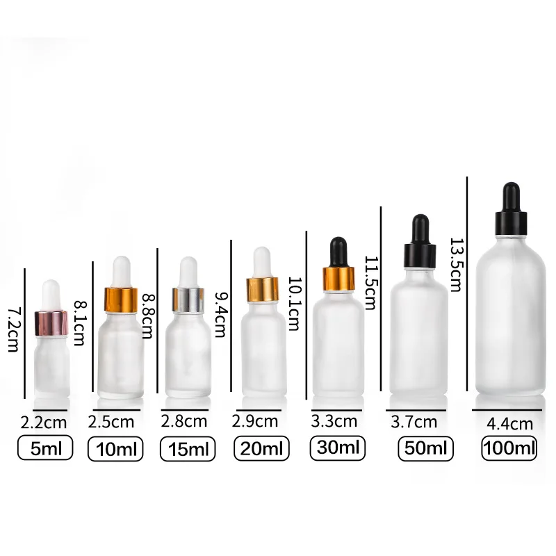 10ml 15ml 20ml 30ml 50ml 100ml essential oil bottle with dropper pipette