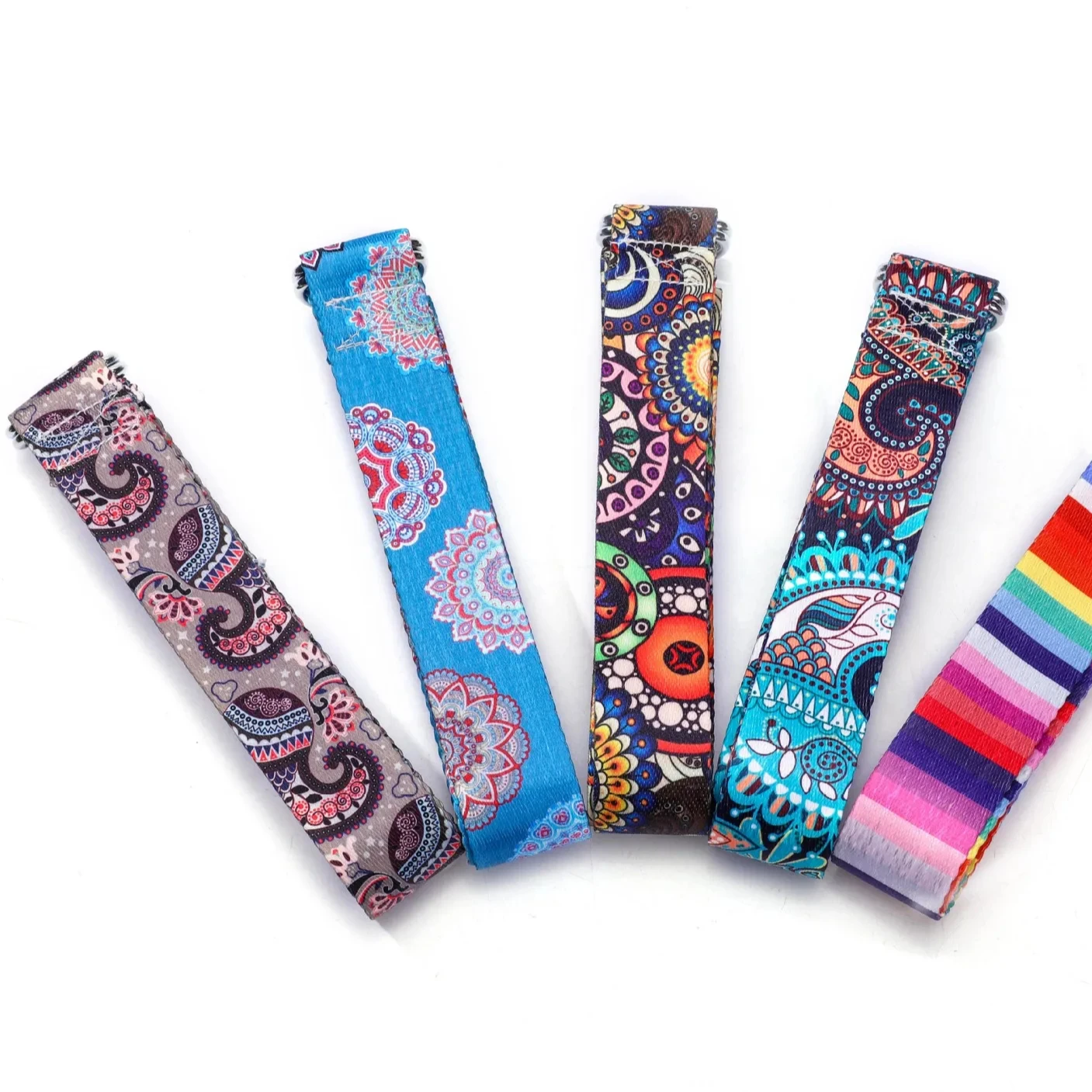 Polyester custom print yoga stretch strap belt for yoga mat