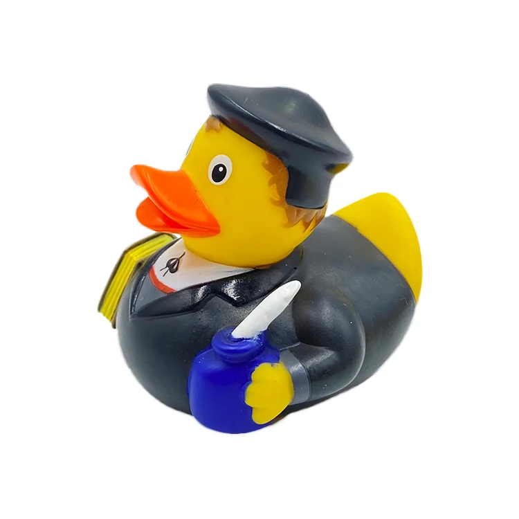 Non-toxic Material Color Duck 100% Natural Rubber Dog Toy, Christmas Custom Dog Tough Rubber Toys For Chewing