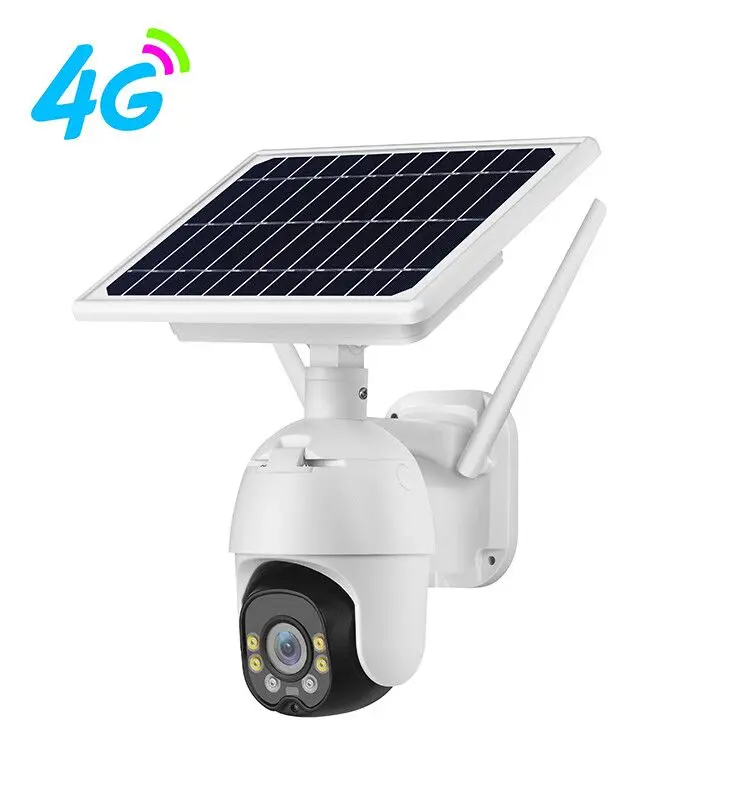 
Solar Power Security System Surveillance Battery IP Sim 4G Camera for Farm 