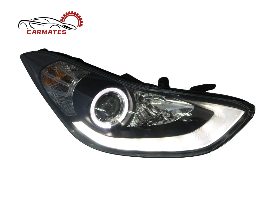 CARMATES Hot Selling Headlight Assembly LED DRL Front Lamps Turn Signal Head Light For Hyundai Elantra Avante 2012 2013 -