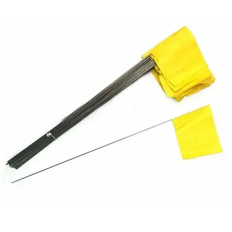 marking plastic flag custom size and logo Outdoor Orange Survey Marker Logo Safety red orange safety