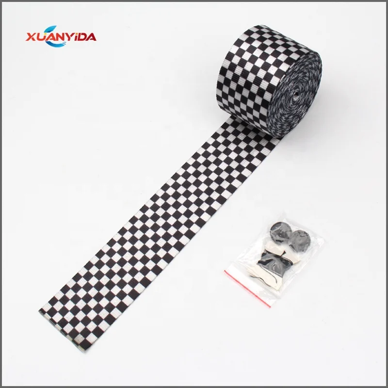 Ремень безопасности в черно-белую клетку для автомобилей audi