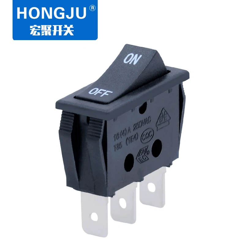 Hongju R-1-110-CXN-BB кулисный переключатель Черный Встроенные торговый автомат кнопка