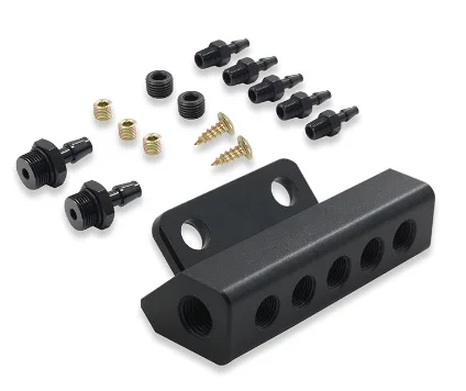 Car Modification Turbine Exhaust Relief Pressure Valve Raise Vacuum Intake Manifold 5 Port Adapter Vacuum Manifold