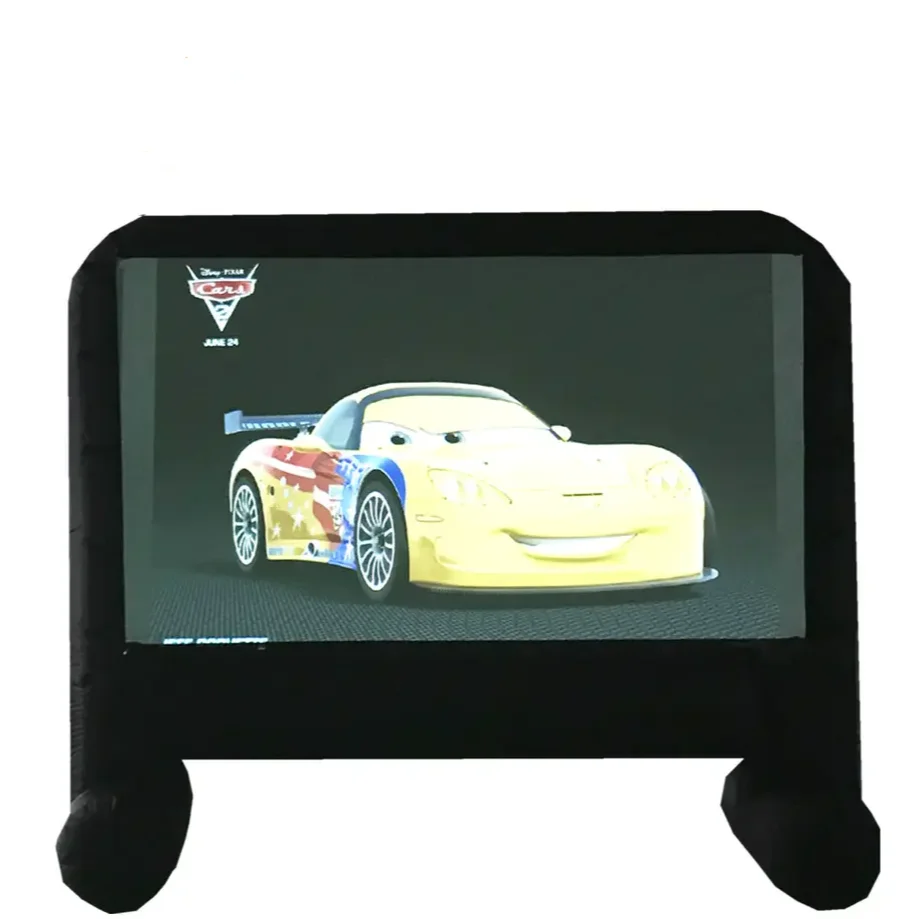 Hot 14ft Inflatable Movie Screen For Family Party Pvc Rear Projector Outdoor Inflatable Projector Screen Tv Cinema