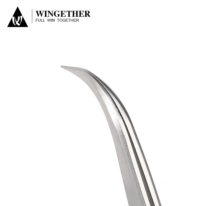 Лидер продаж на Amazon, оптовая продажа, щипцы для наращивания ресниц из нержавеющей стали с 60 градусами