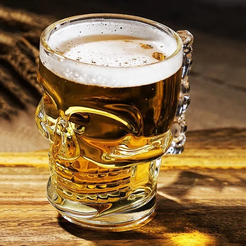 500ml Scull Beer Mug Beer Draft Mug glasses HALLOWEEN Beer Stein for Your Home Bar
