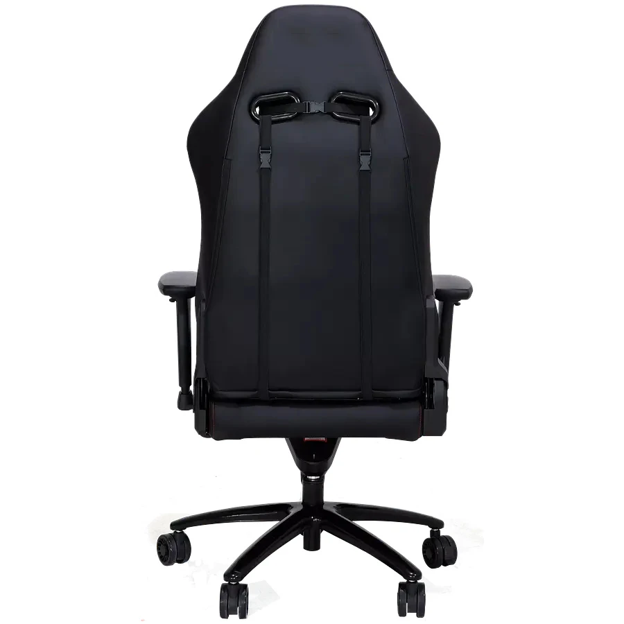 2024 Luxury Chair Games India Red Embroidery Black Car Leather Real Gaming Chair with Safe Lock Castors Brake Wheels Frog System