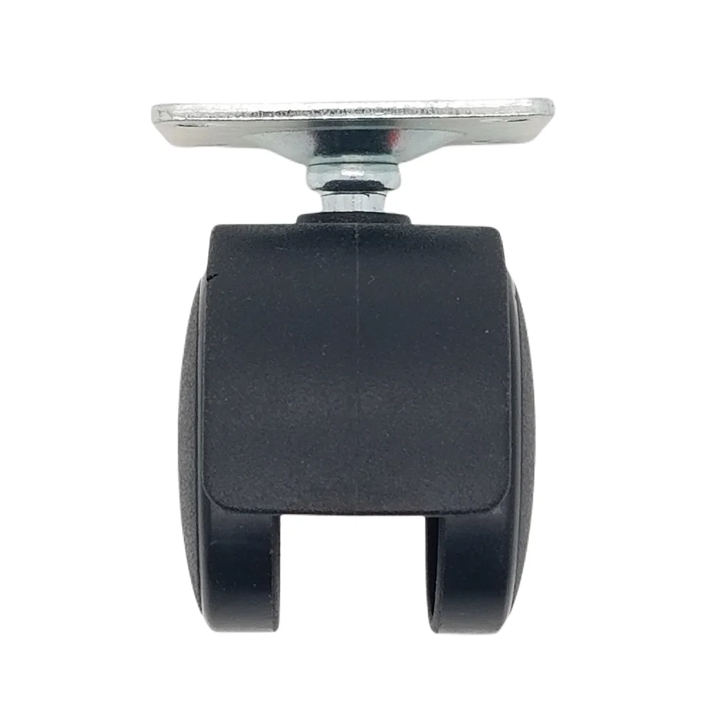 Sample Available Universal 50mm Load 30kg Black PP Plastic Caster Wheel For Furniture