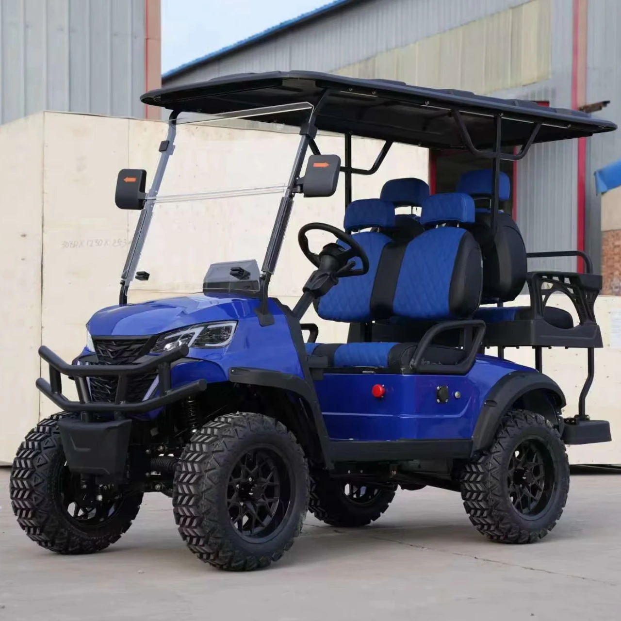 Factory direct sale 4WD electric golf cart Promotion Motor Battery Controller Origin Type Seats Place Voltage Fuel Curtis