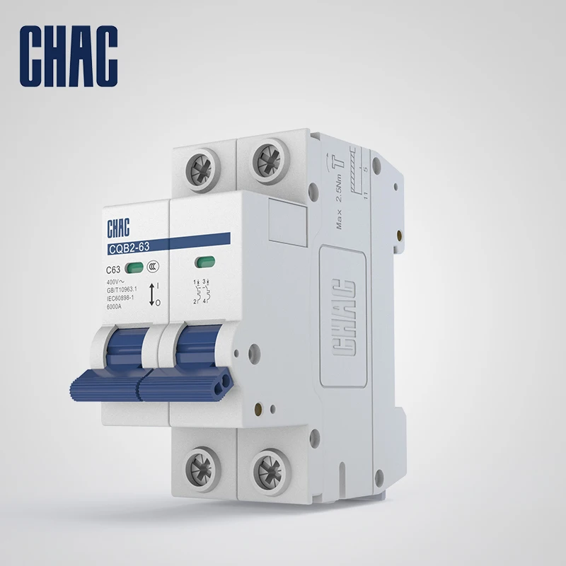 ZHEJIANG voltage protector 230V/400V manufacturer Miniature circuit breaker with overload protection fireproof material