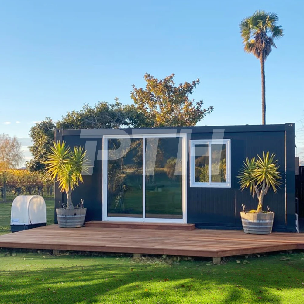 PTH CTR-FA Вилла Дом Роскошный Современный модульный полностью Подгонянный стеклянный деревянный крошечный дом сборный жилой Контейнер для дома