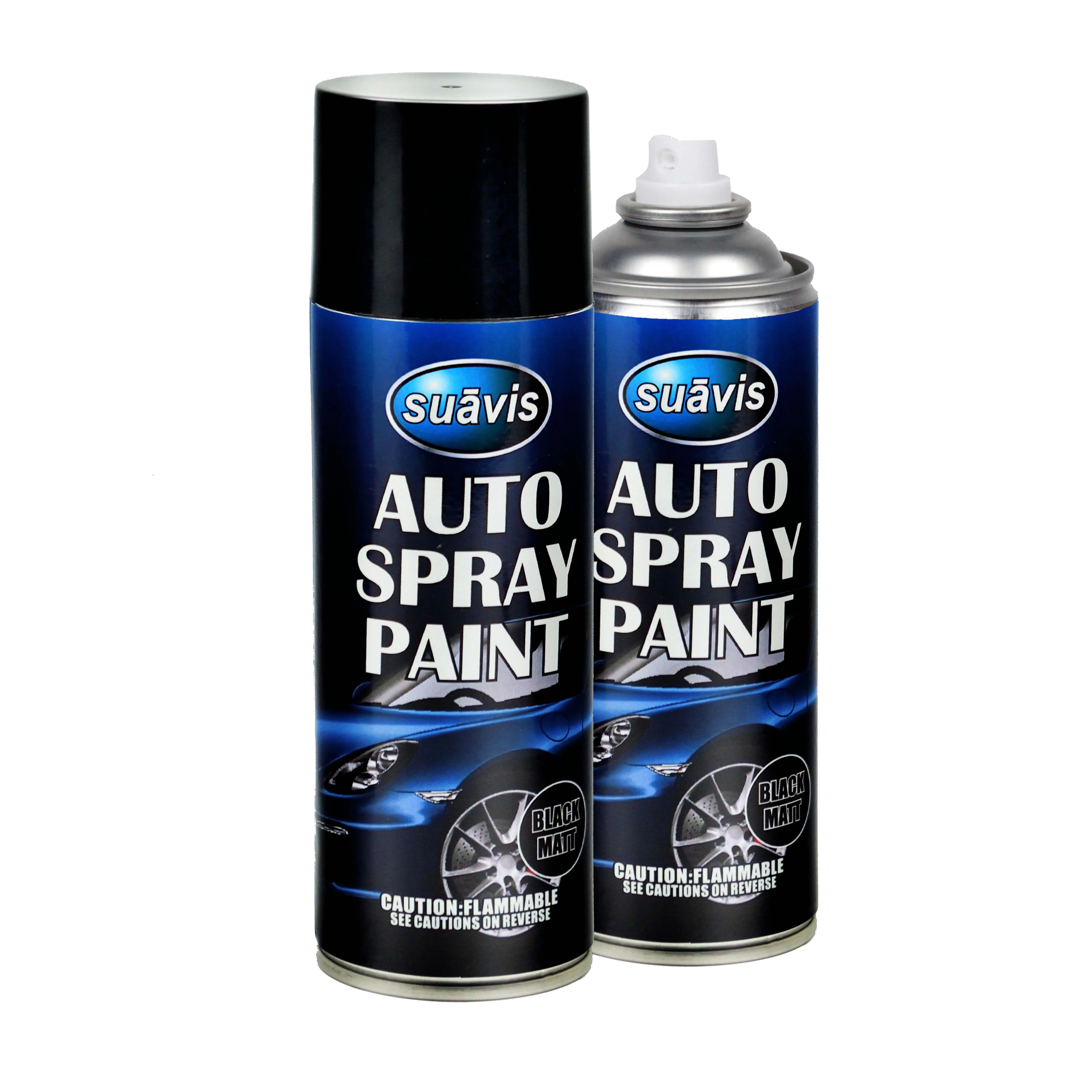 Hot Sale aerosol car auto cans spray paint in black spray paint