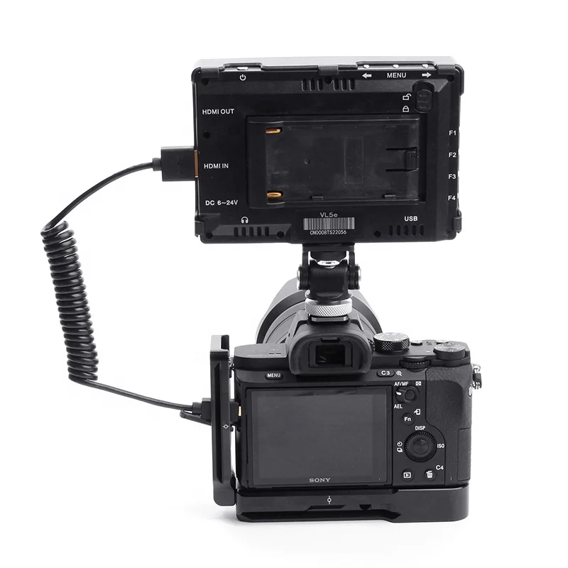 SLR Camera Slim HDMI 2.0 4K Spring Cable Retractable Atomos hdmi to Mini Micro Spiral 1.2m 1.5m 2m 3m