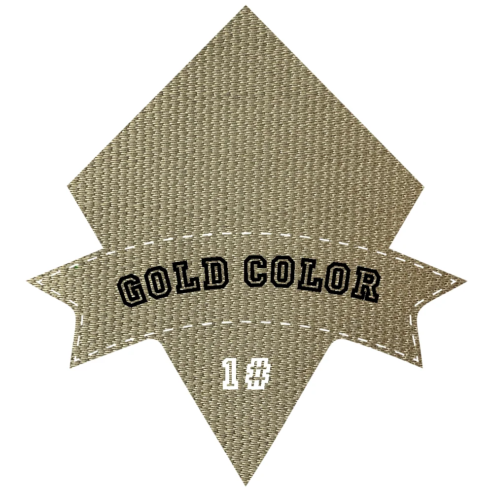 Art.TBT2103201B Gold Color Hot Press on  Tatami Fabric For Printed Patches on sports wear Glacier Fabric