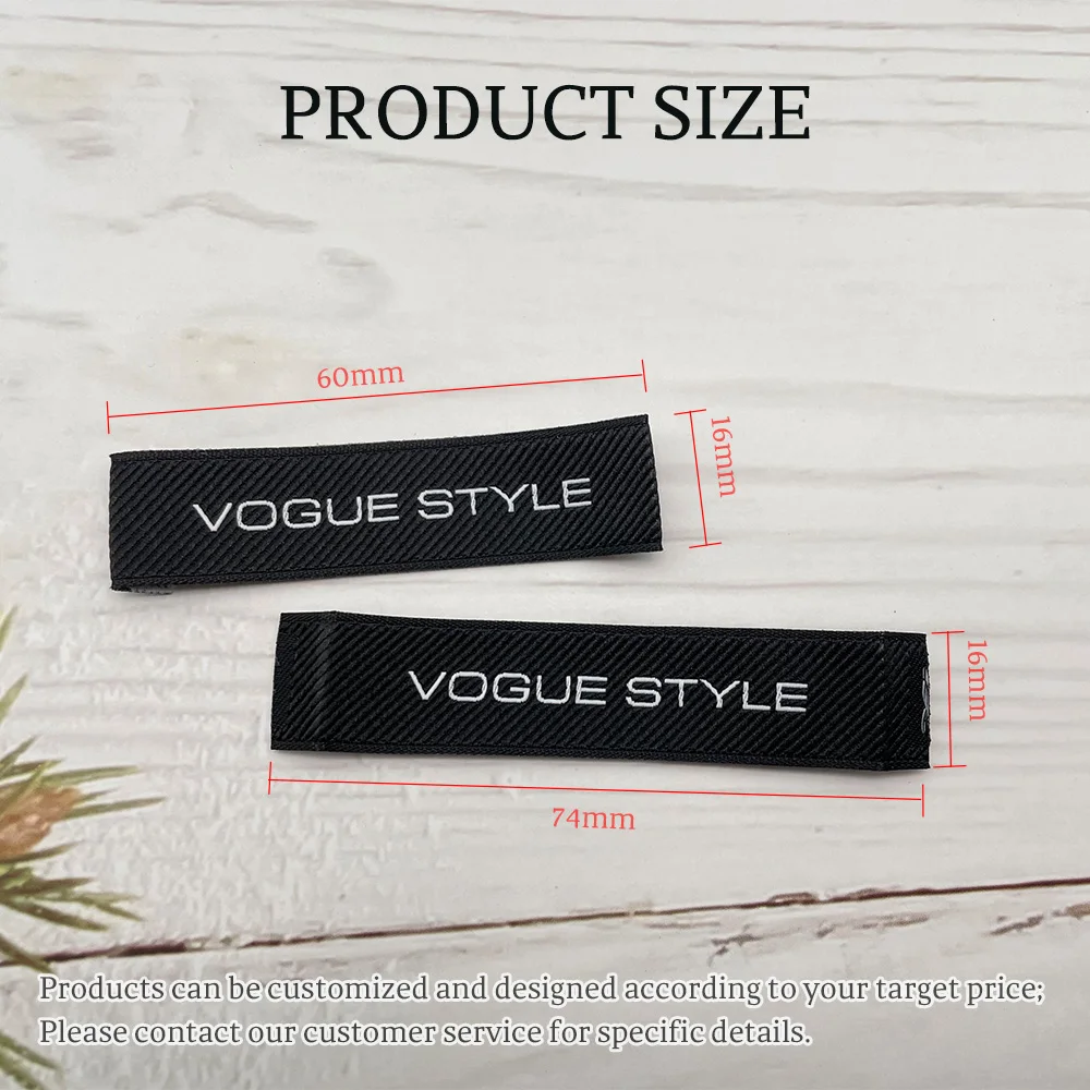New Design Woven Private White Labels Clothing Manufacturer Tags Neck  Custom Clothes private label baby clothes label