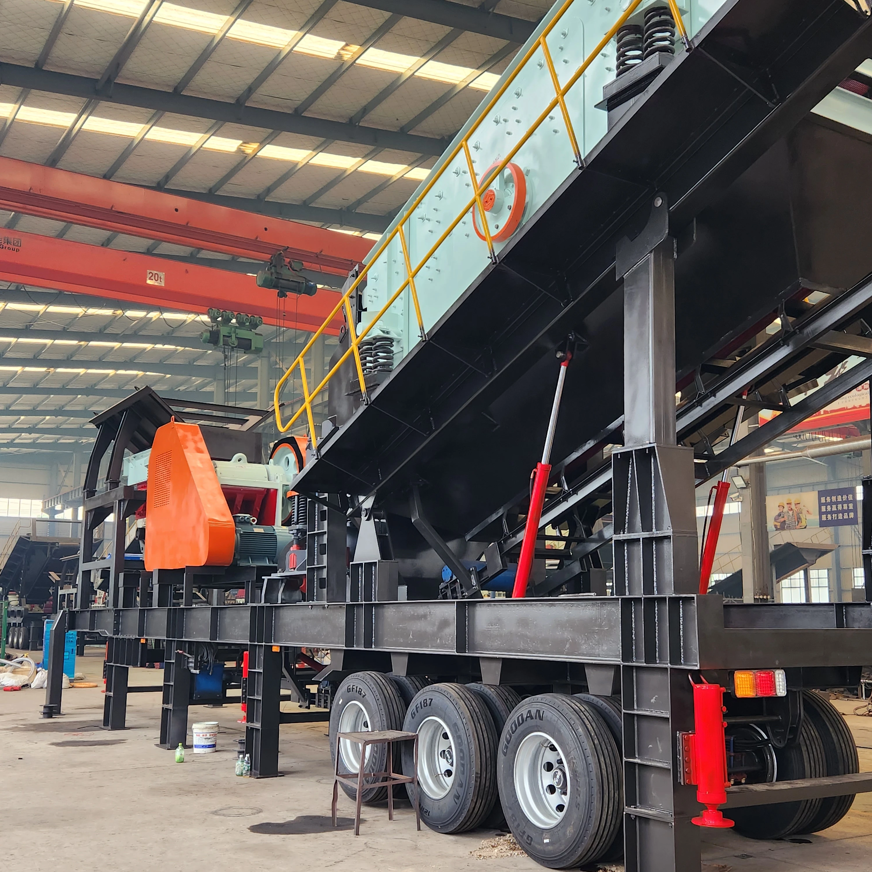 Стабильная производная дробильная станция Гусеничная дробилка