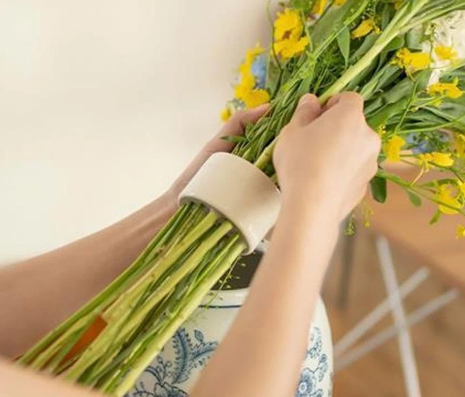 Спиральный держатель для стеблей Ikebana пластиковая прозрачная Цветочная композиция большой размер цветочный арт аксессуар букет ваза тистер аранжировщик