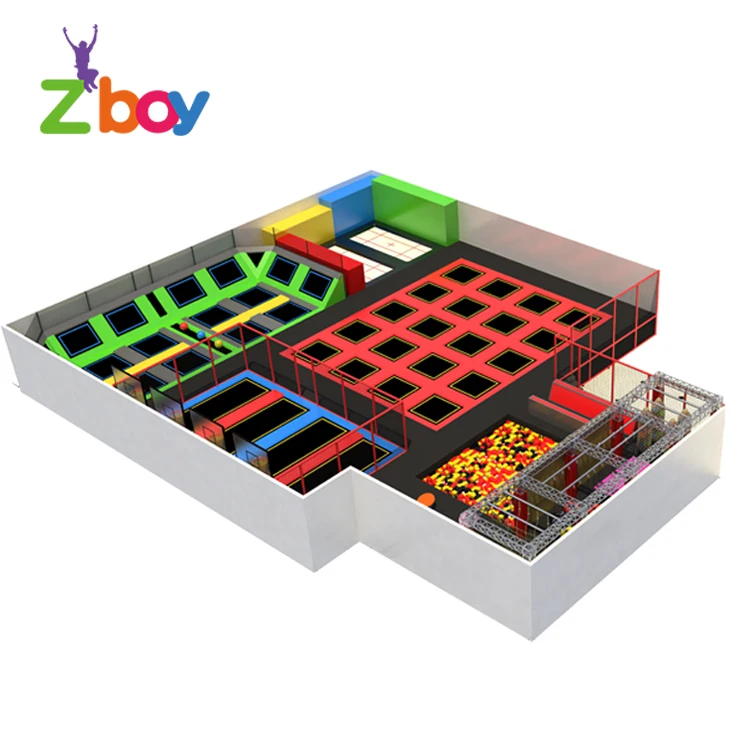 
For Argentina Stratosphere Builder Small Adult Jumping Trampoline Park With Foam Pit 