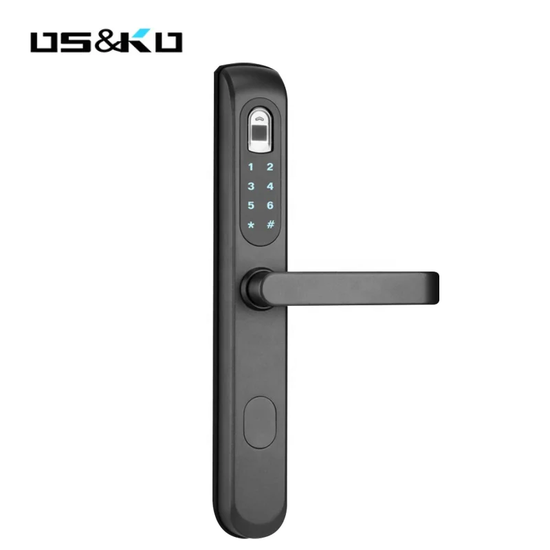 Fingerprint Smart Door Lock Touch Screen Digital Password Biometric Electronic Lock Key for Home Office 2019