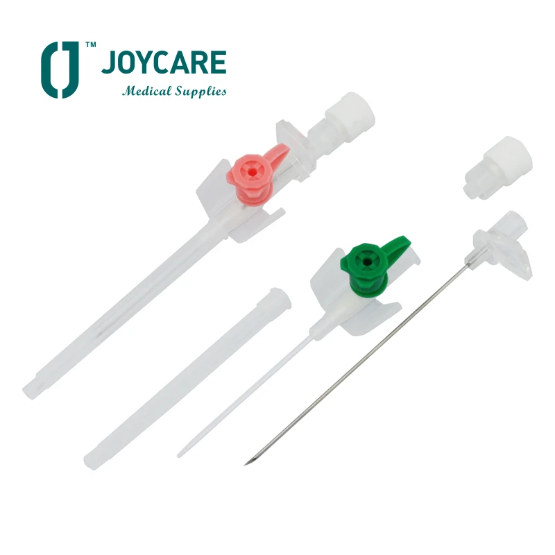 Medical Grade IV Catheter Needles Cannula Injection Safety With Port Size 14G 18G 20G 22G