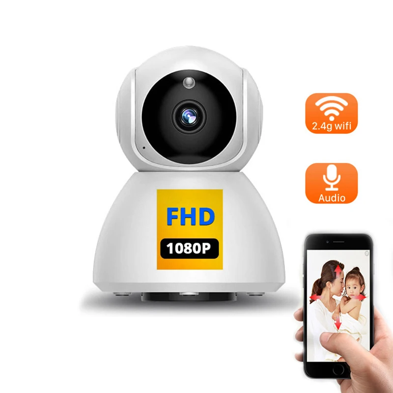 
Pet Baby Camera Babyphone Auto Tracking IR Night Vision V380 APP Mobile Control Home Security Surveillance WIFI Baby Monitor 