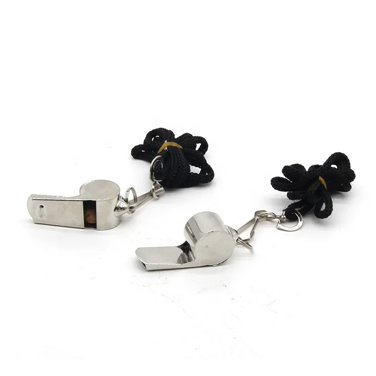 Stainless Steel, Extra Loud Whistle with Lanyard for School Sports, Soccer, Football, High quality metal whistle