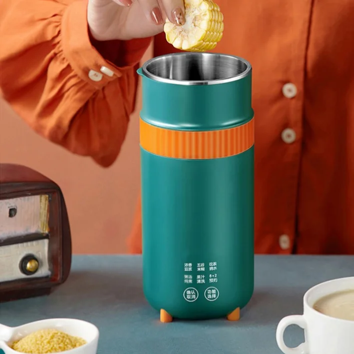 220v Automatic Electric Mini Portable Home Soybean Blender Machine Soy Milk Maker Mixer Fitness Travel Pocket Soy Milk Juicer