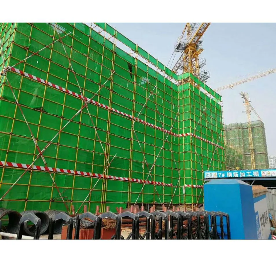 Construction protective wire mesh with color green