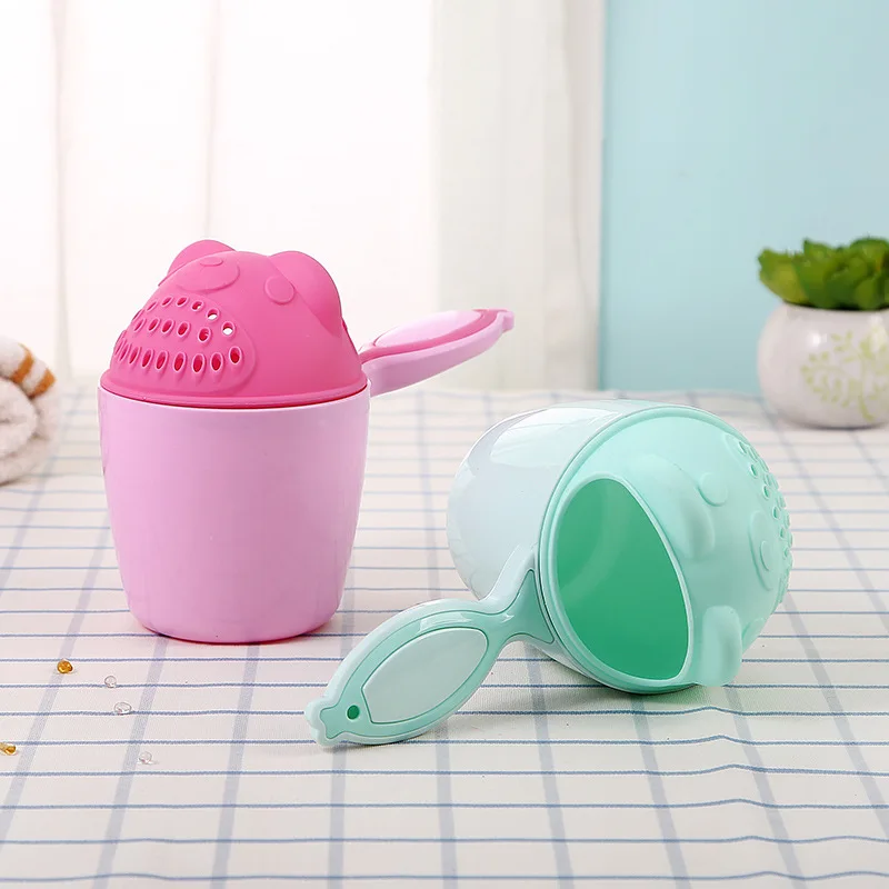 Cartoon Baby Shower Spoons Children Shampoo Cup Bathing Bailer Child Washing Hair Rinse Cup Baby Bath Rinse Cup